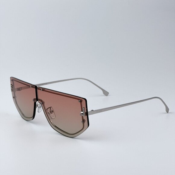 Fendi FE40096U 16T FENDI FIRST CRYSTAL BRAND NEW Sunglasses Palladium Unisex - Picture 4 of 12